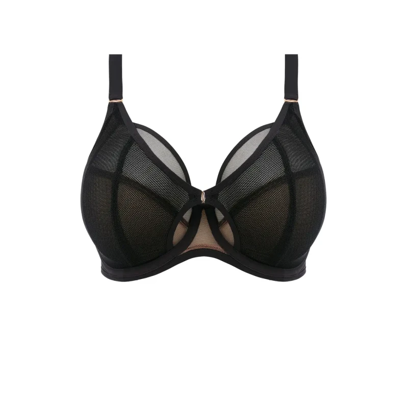 Image of Elomi Womens underwired plunge bra Elomi Kintai Noir Female 110F
