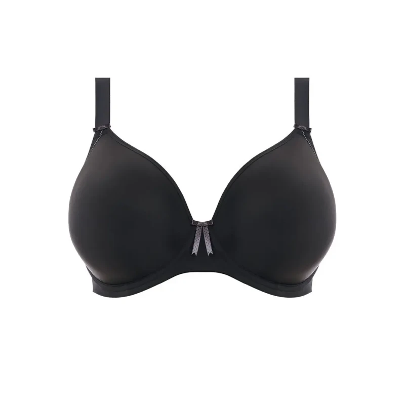 Image of Elomi Womens underwired molded basque bra Elomi Bijou Noir Female 100I