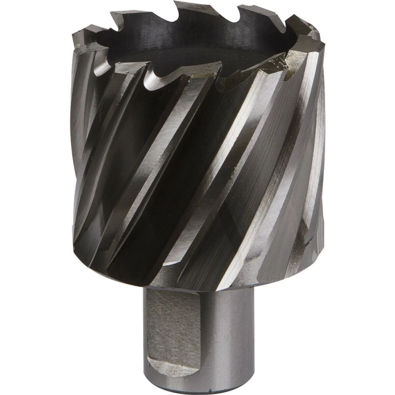 Image of Loops 43mm x 25mm Depth Rotabor Cutter - M2 Steel Annular Metal Core Drill 19mm Shank Metallics
