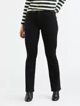 Image of Levis 315 Shaping Boot Cut Jean - Black, Size 29, Inside Leg 32, Women