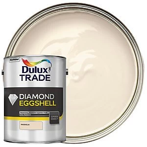 Image of Dulux Trade Diamond Eggshell Emulsion Paint Magnolia 5L