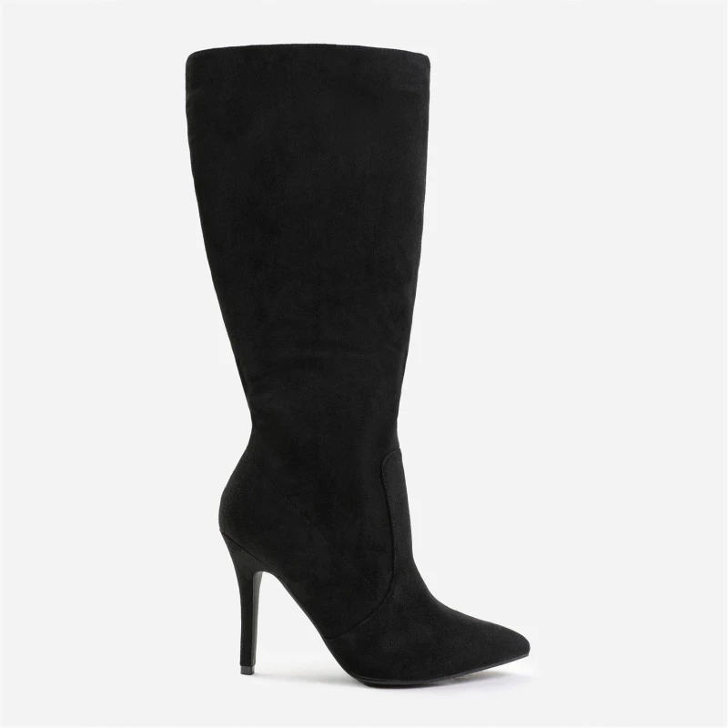 Image of Wheres That From Zoya High Heel Boot In Black Suede - Black LY Suede Black LY Suede 7