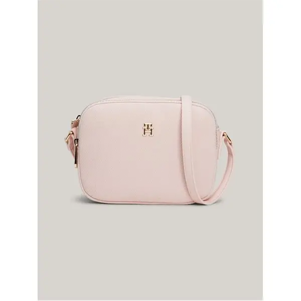 Image of Tommy Hilfiger Poppy Canvas Crossbody Bag Crossbody Bags One Size Pink 73670106000