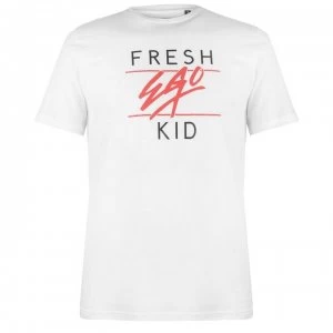 Image of Fresh Ego Kid Mens Heritage T-Shirt - White/Red