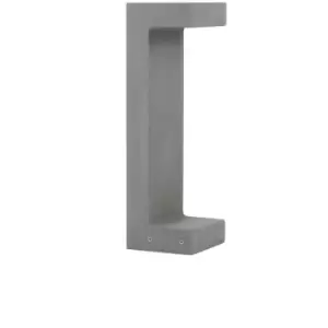 Image of Netlighting Merano Beaumont Outdoor Bollard Grey Cement Glass LED 8W 380Lm 3000K
