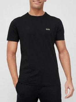 Image of Hugo Boss Straight Logo T-Shirt Black/Gold Size L Men