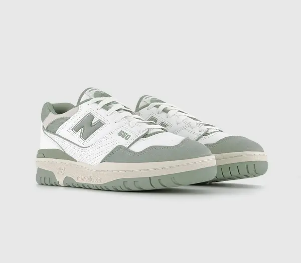 Image of New Balance Bb550 Trainers Sage Offwhite Green, 8