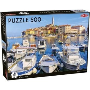Image of Harbour Rovinj-Rovingo 500 Piece Jigsaw Puzzle