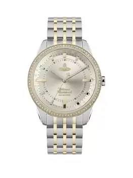 Image of Vivienne Westwood Vivienne Westwood Eastend Ladies Quartz Watch With Silver Dial And Two Tone Stainless Steel Bracelet