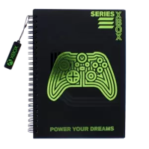 Image of Xbox A5 notebook with dangler and foil for Merchandise