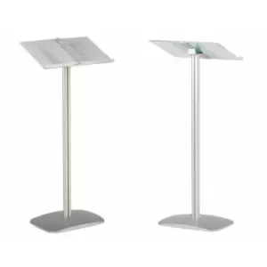 Image of Metroplan BusyGrip Acrylic Menu or Information Display Stand, white