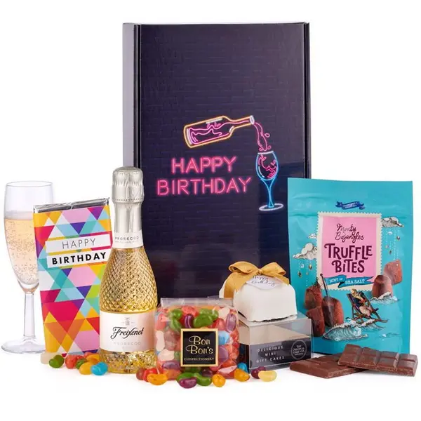Image of Other Happy Birthday with Fizz Gift Box - Multi One Size