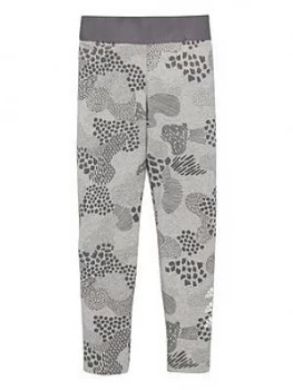 Image of Adidas Junior Girls Tights - Khaki