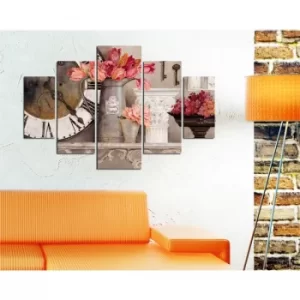 Image of ST121 Multicolor Decorative MDF Painting (5 Pieces)