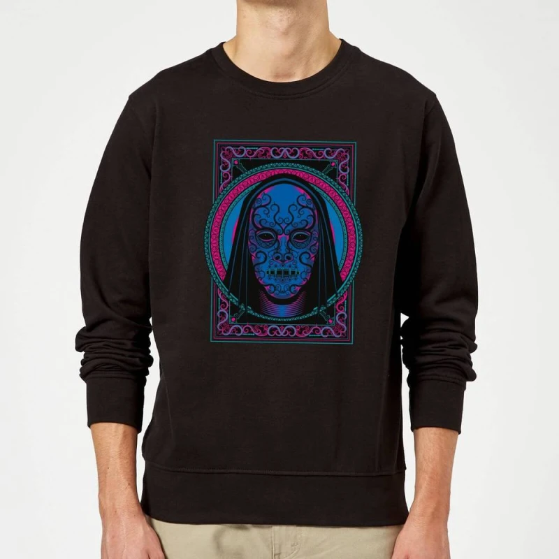 Image of Harry Potter Death Mask Sweatshirt - Black - L