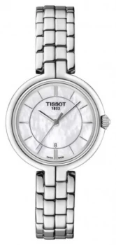 Image of Tissot Womens Flamingo Stainless Steel Mother Of Pearl Dial Watch