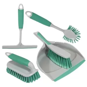Image of Charles Bentley 'Brights' Cleaning Set - 5 Piece - Mint Green