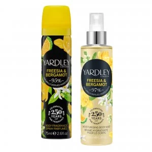 Image of Yardley London Freesia and Bergamot Fragrance Mist Gift Set
