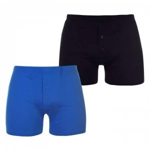 Image of Slazenger 2 Pack Boxers Mens - Navy/Blue