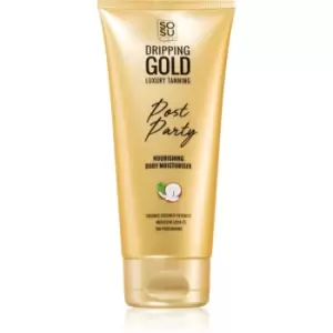Image of SOSU by Suzanne Jackson Dripping Gold Post Party moisturizing body cream to extend tan lenght 200ml