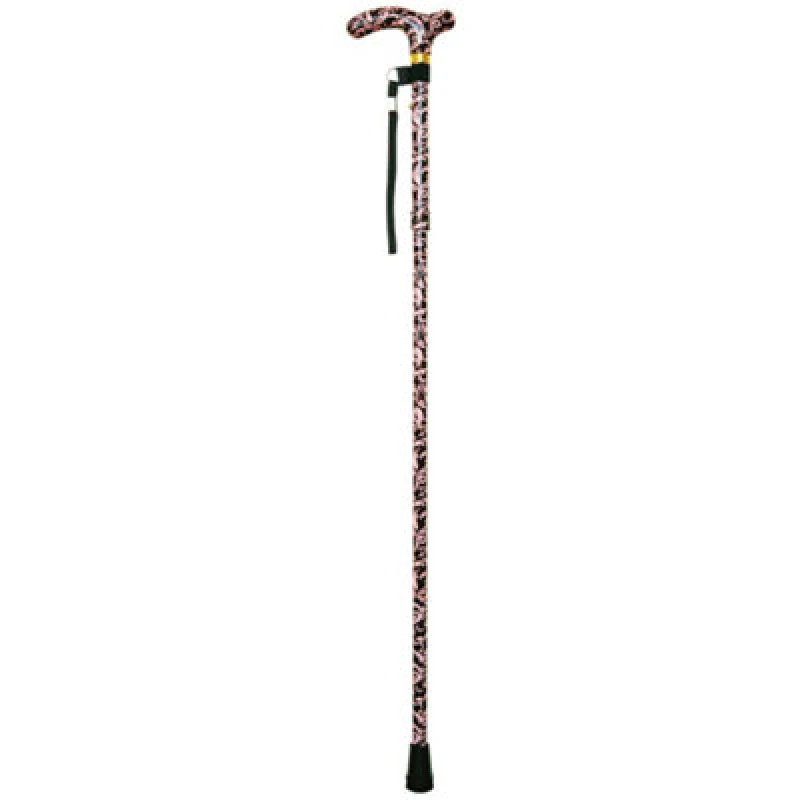 Image of Loops Deluxe Ambidextrous Foldable Walking Cane - 5 Height Settings - Femme Design Multi