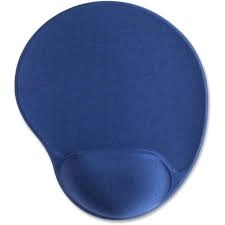 Image of Ergonomic Mouse Mat Non Slip with Gel Wrist Rest Blue