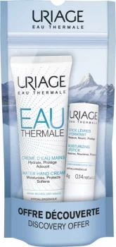 Image of Uriage Eau Thermale Water Hand Cream and Moisturising Lipstick Duo 30ml & 4g