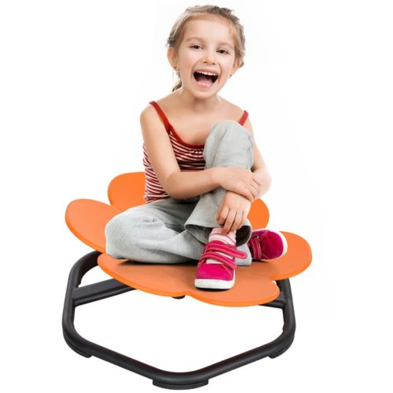 Image of AIYAPLAY Sensory Spinning Chair for Autism Kids, for Coordination & Balance Orange