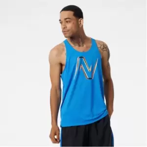 Image of New Balance Impact Singlet Mens - Blue