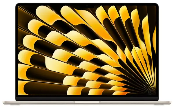 Image of Apple 15" MacBook Air, M3, 8GB RAM, 10 Core GPU, 256GB, 2024 - Starlight