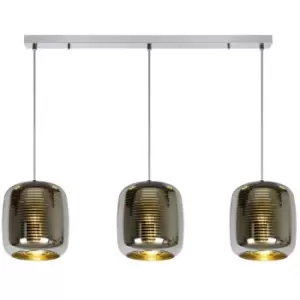 Image of Lucide ERYN - Bar Pendant Light - 3xE27 - Chrome