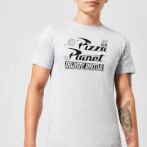 Image of Toy Story Pizza Planet Logo Mens T-Shirt - Grey - S