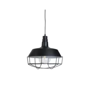 Image of Akaki Dome Ceiling Pendant 1 Light Black