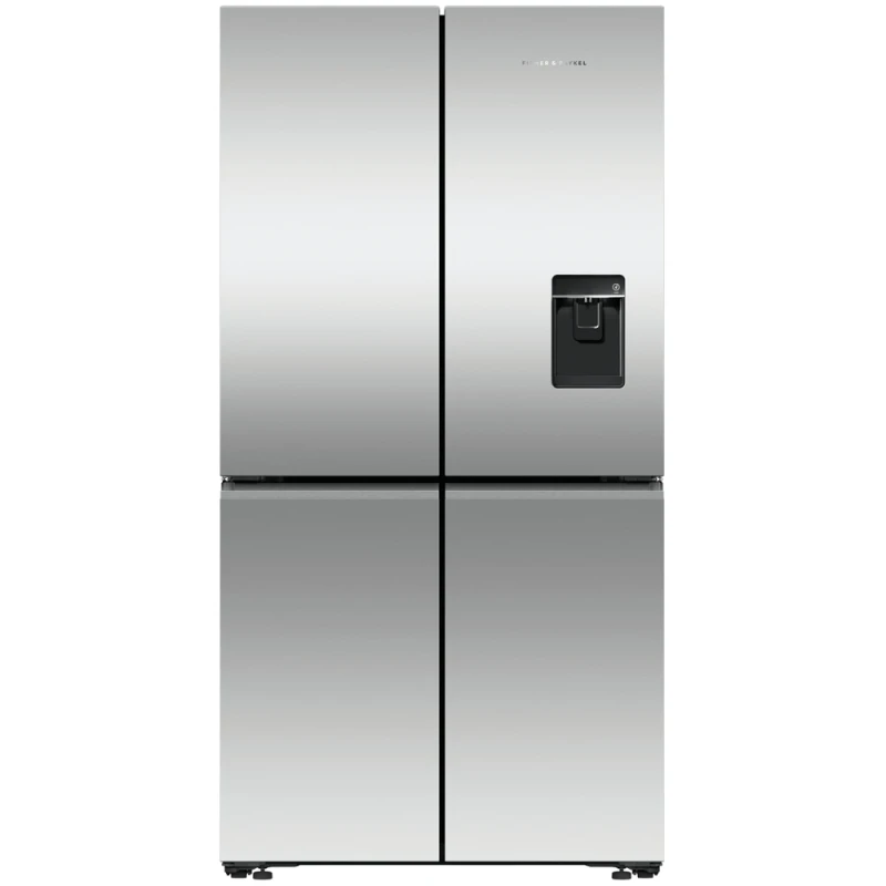Image of Fisher & Paykel Series 7 Contemporary RF605QNUVX1 WiFi Connected Plumbed Frost Free American Fridge Freezer - Stainless Steel - E Rated