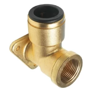 Image of John Guest 22MM X 3/4' BSP Ring Main Brass Wing Back Elbow