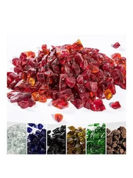 Image of Teamson Home Red Fire Glass - 4Kg