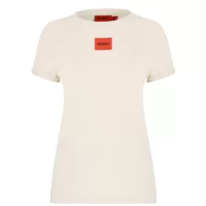 Image of Hugo Boss The Slim T-Shirt Light Beige Size L Women