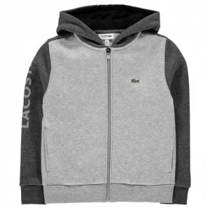 Image of Lacoste Hoodie - Grey/Black
