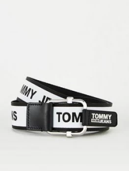 Image of Tommy Jeans Tommy Jeans Logo Tape Reversible Webbing Belt 3.5Cm]