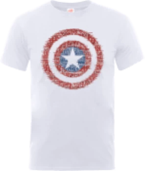 Image of Marvel Avengers Assemble Captain America Super Soldier T-Shirt - White - L