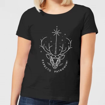 Image of Harry Potter Expecto Patronum Womens T-Shirt - Black - M