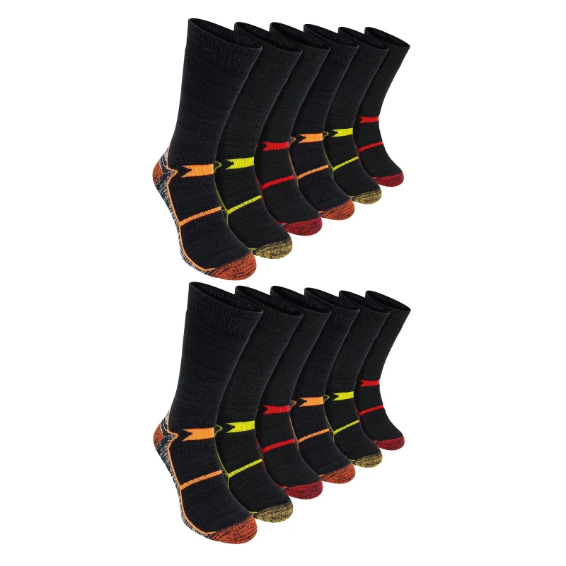 Image of Sock Snob Sock Snob Men Thermal Ultimate Cotton Rich Work Socks in Burgundy Size: 6-11 Burgundy 6-11 Male 5056632626915