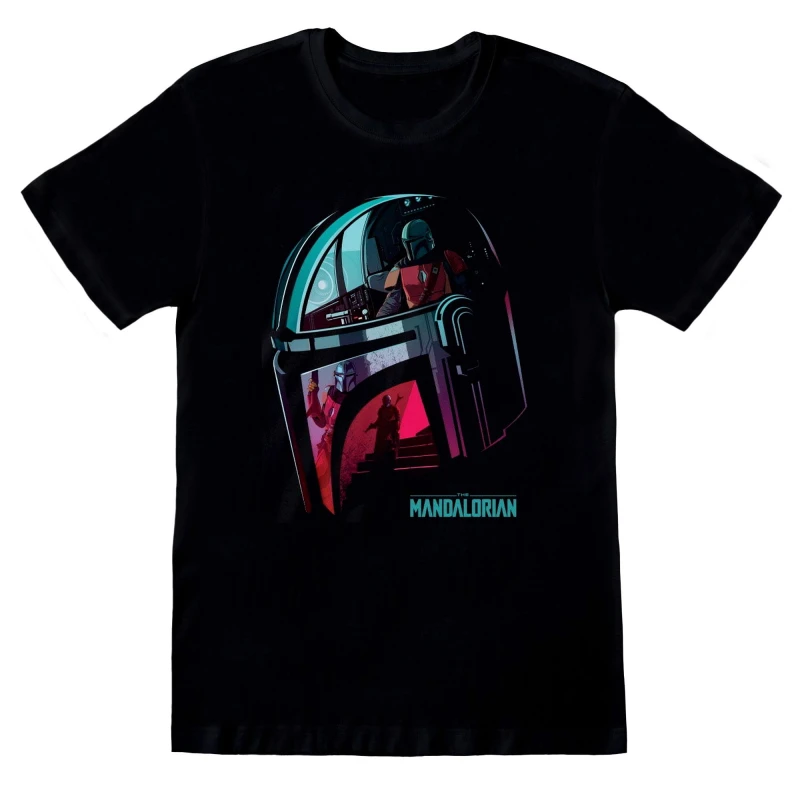 Image of Star Wars Star Wars Men Helmet T-Shirt in True Black Size: Medium True Black M Male 5059958798663