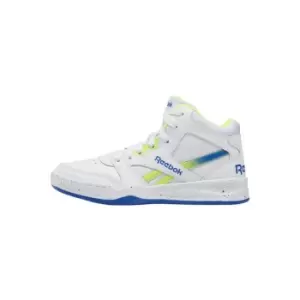 Image of Reebok BB4500 Court Shoes - Cloud White / Acid Yellow / Ve