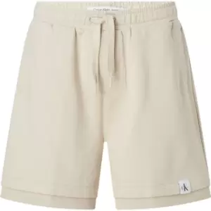 Image of Calvin Klein Jeans Logo Tab Hwk Short - Beige