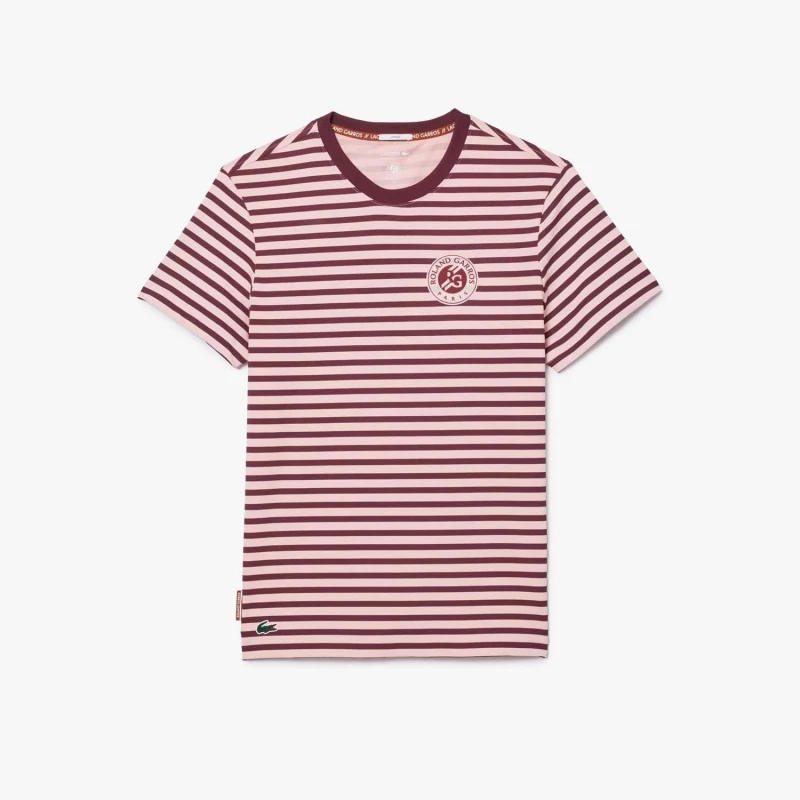 Image of Lacoste Ultra Dry Sport Roland-Garros Edition T-Shirt Pink male 2XS