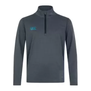 Image of Canterbury VapoDri Base Layer Zip Top Juniors - Grey