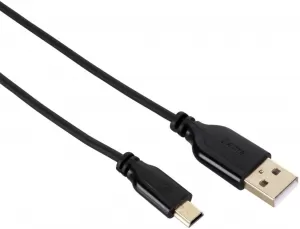 Image of Hama USB 2.0 Connection Cable A plug Mini B plug (B5 pin) 0.75m Black