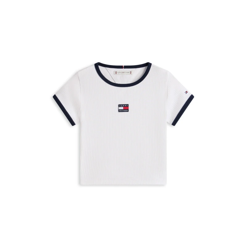 Image of Tommy Hilfiger Kids Heritage T-Shirt White YBR female 8Y