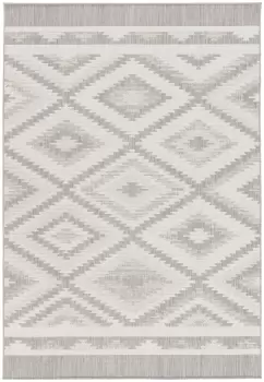 Image of Relay HydroFlex Diamond Grey Outdoor Rug - 200X290cm